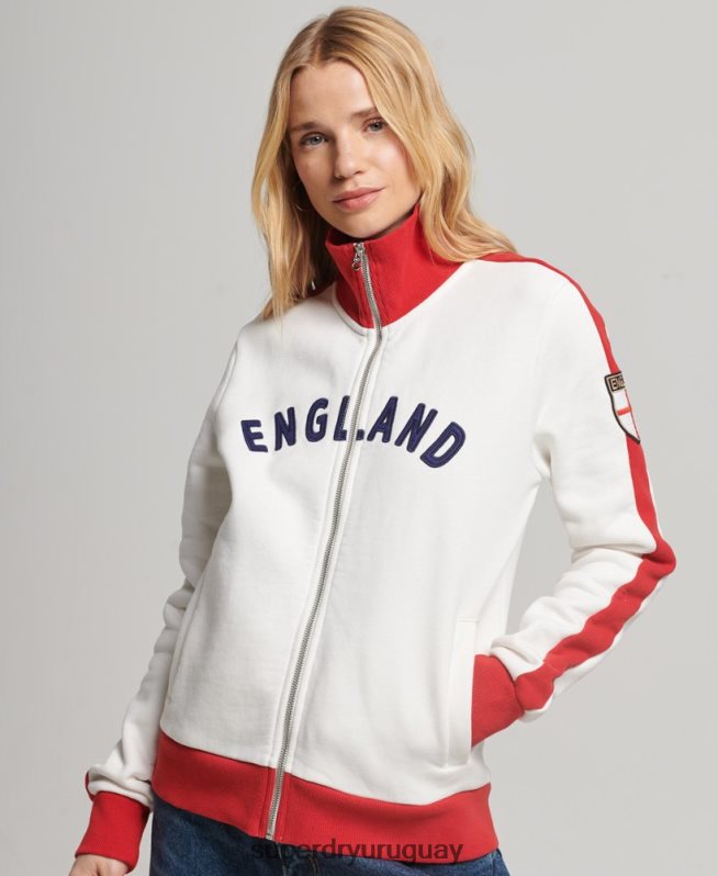uy Superdry x Ringspun mujer camiseta de fútbol de Inglaterra blanco DT2N8Z3302 ropa