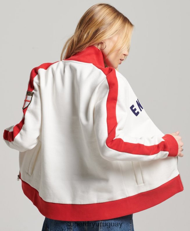 uy Superdry x Ringspun mujer camiseta de fútbol de Inglaterra blanco DT2N8Z3302 ropa