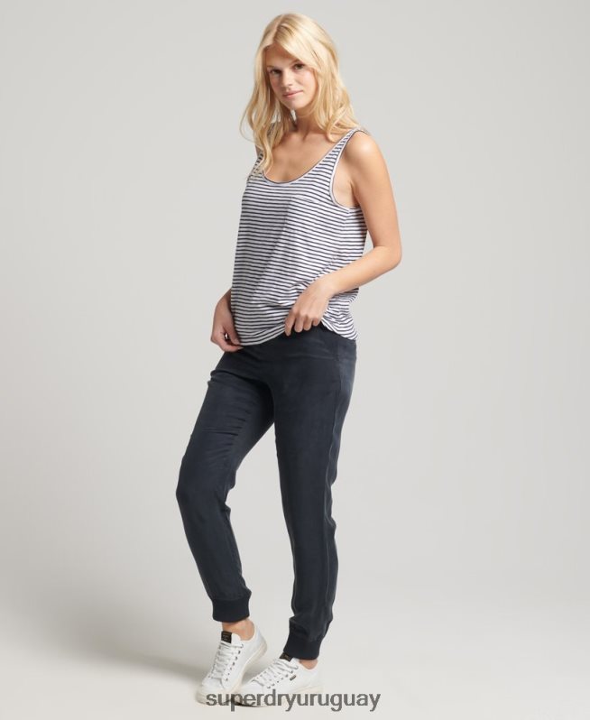 uy Superdry mujer camiseta sin mangas con bolsillo studios de algodón orgánico Armada DT2N8Z6647 ropa
