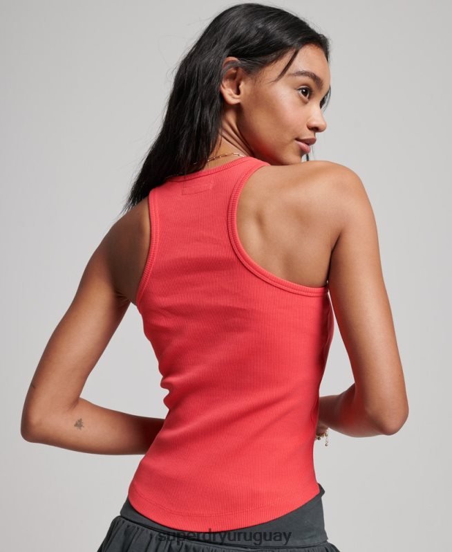 uy Superdry mujer camiseta sin mangas esencial rosa DT2N8Z2949 ropa