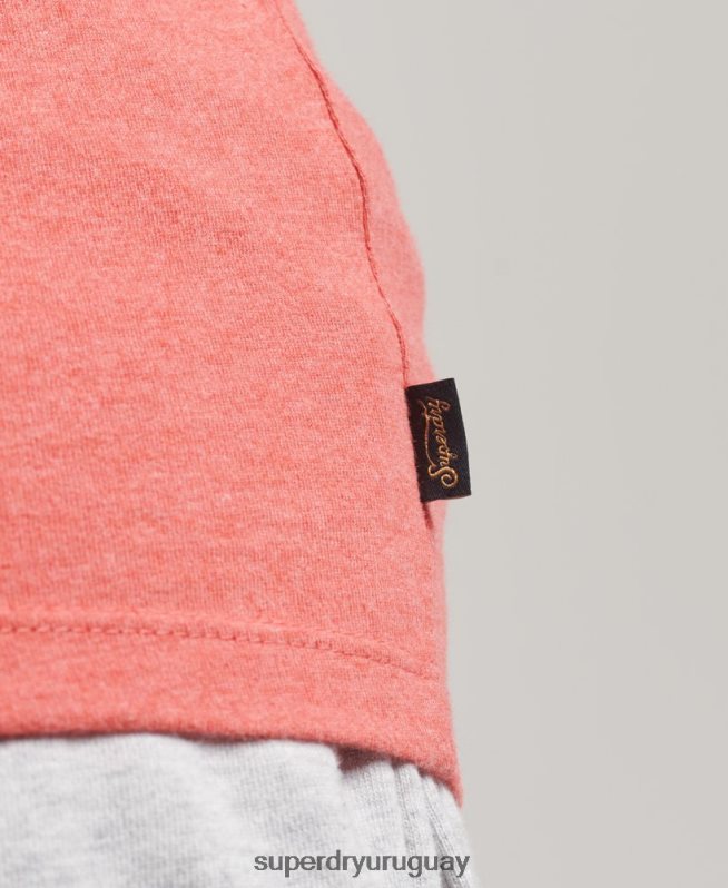 uy Superdry mujer chaleco con logo vintage coral DT2N8Z2951 ropa