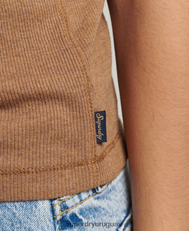 uy Superdry mujer chaleco de corredor broncearse DT2N8Z2911 ropa