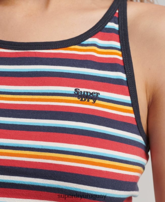 uy Superdry mujer playera de surf con rayas vintage Armada DT2N8Z2942 ropa