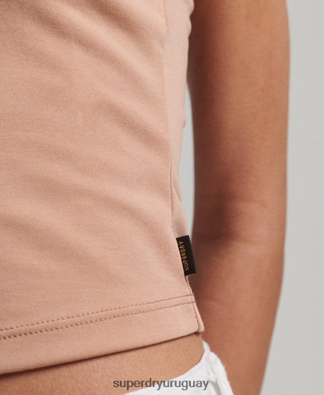 uy Superdry mujer playera sin mangas con diseño de jersey de estudios desnudo DT2N8Z2989 ropa