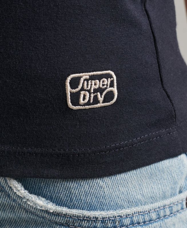 uy Superdry mujer playera sin mangas con rayas cali Armada DT2N8Z6508 ropa