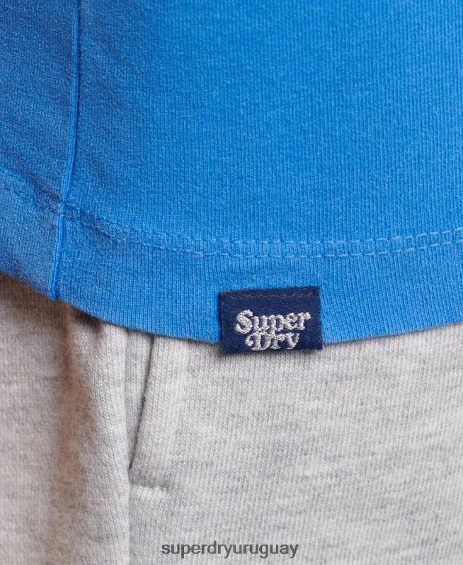 uy Superdry mujer rollo vintage con chaleco azul DT2N8Z2174 ropa