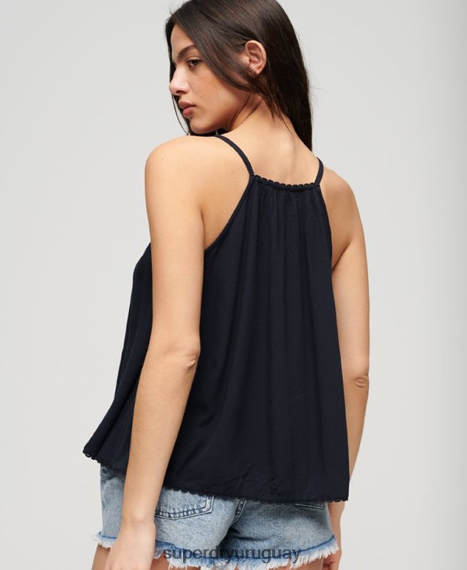 uy Superdry mujer camiseta halter de playa Armada DT2N8Z2033 ropa