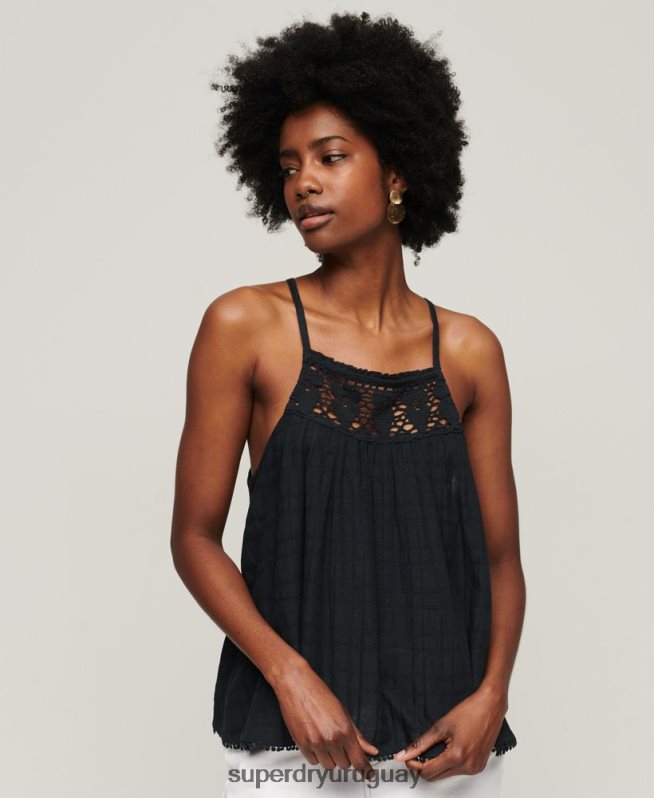 uy Superdry mujer camiseta halter vintage Armada DT2N8Z2893 ropa