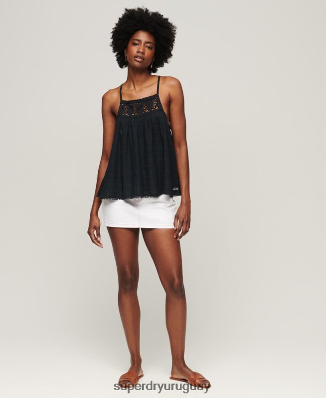 uy Superdry mujer camiseta halter vintage Armada DT2N8Z2893 ropa