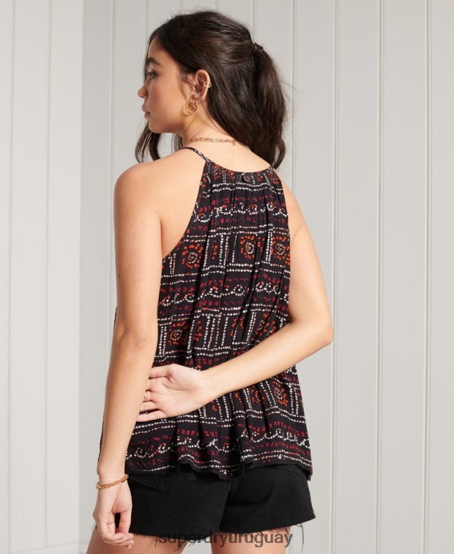 uy Superdry mujer camisola de playa negro DT2N8Z3064 ropa