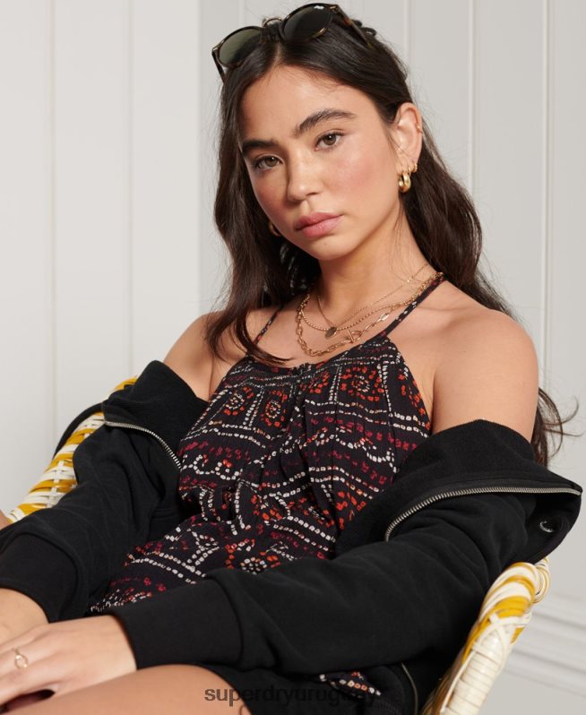 uy Superdry mujer camisola de playa negro DT2N8Z3064 ropa