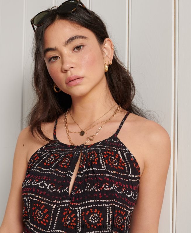 uy Superdry mujer camisola de playa negro DT2N8Z3064 ropa