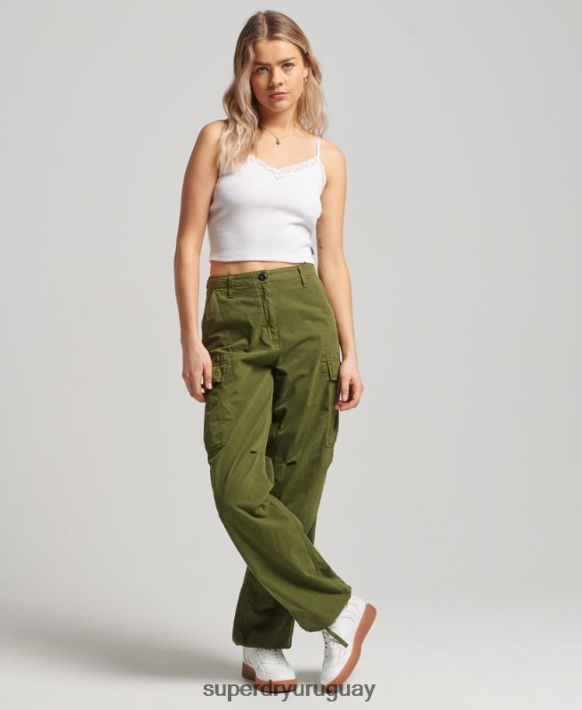 uy Superdry mujer top de tirantes con ribete de encaje acanalado blanco DT2N8Z1988 ropa