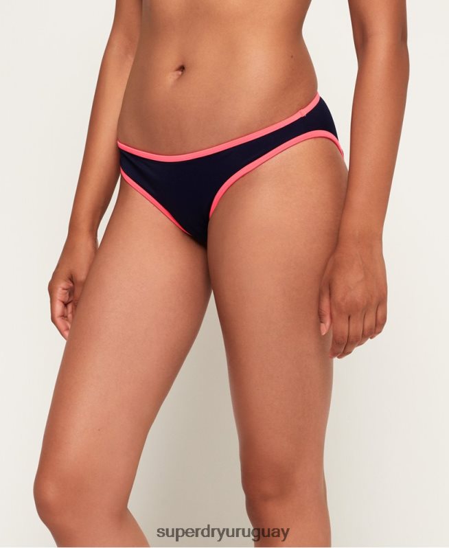 uy Superdry mujer Braguitas de bikini halter de verano de los 90 Armada DT2N8Z3263 ropa