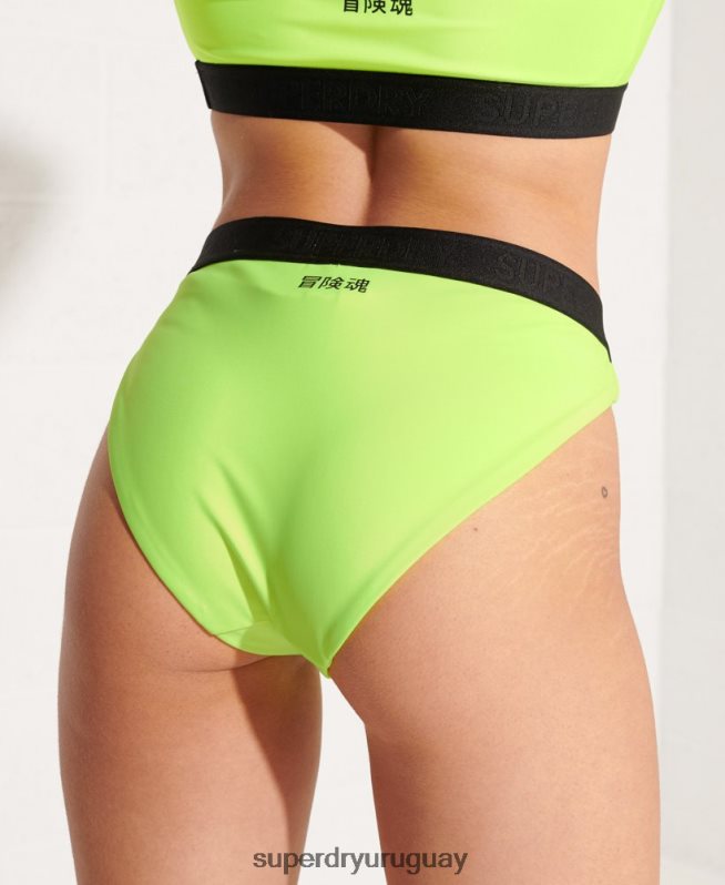 uy Superdry mujer braguita bikini deportivo verde DT2N8Z3247 ropa