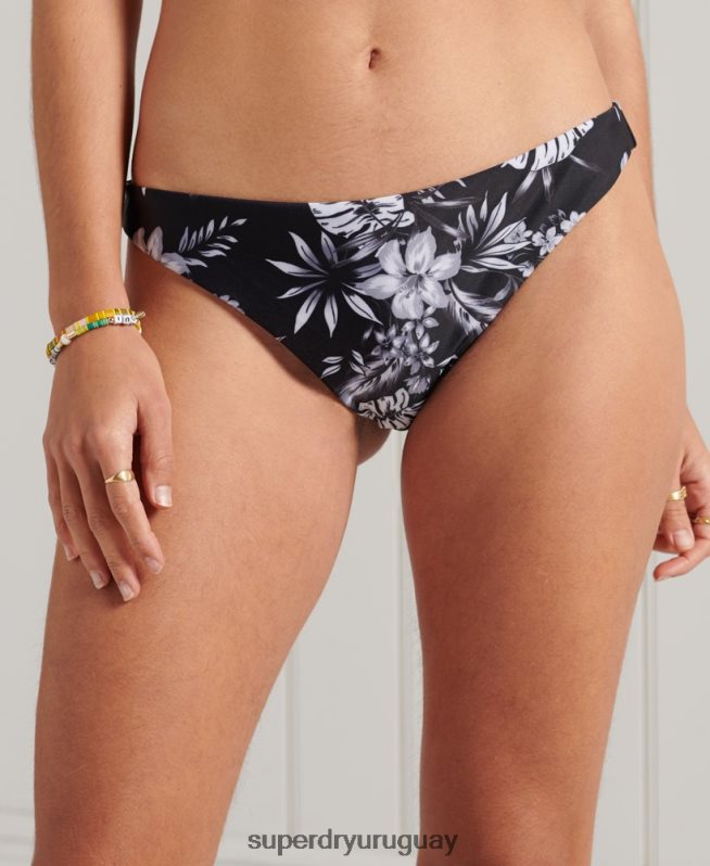 uy Superdry mujer braguita de bikini de surf negro DT2N8Z6638 ropa