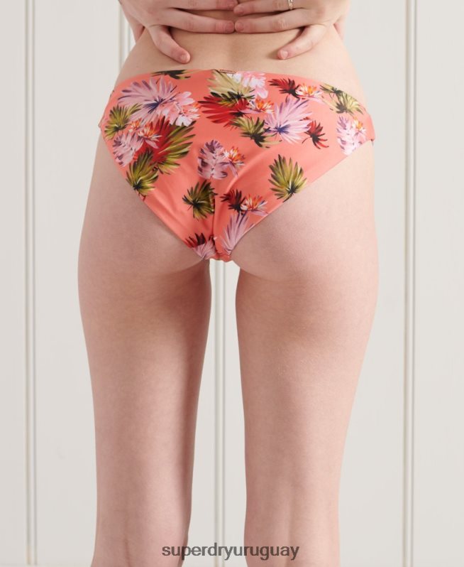 uy Superdry mujer braguita de bikini de surf rosa DT2N8Z6635 ropa