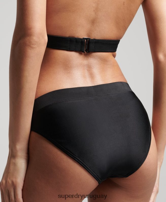 uy Superdry mujer braguita de bikini montaña reciclada negro DT2N8Z3221 ropa