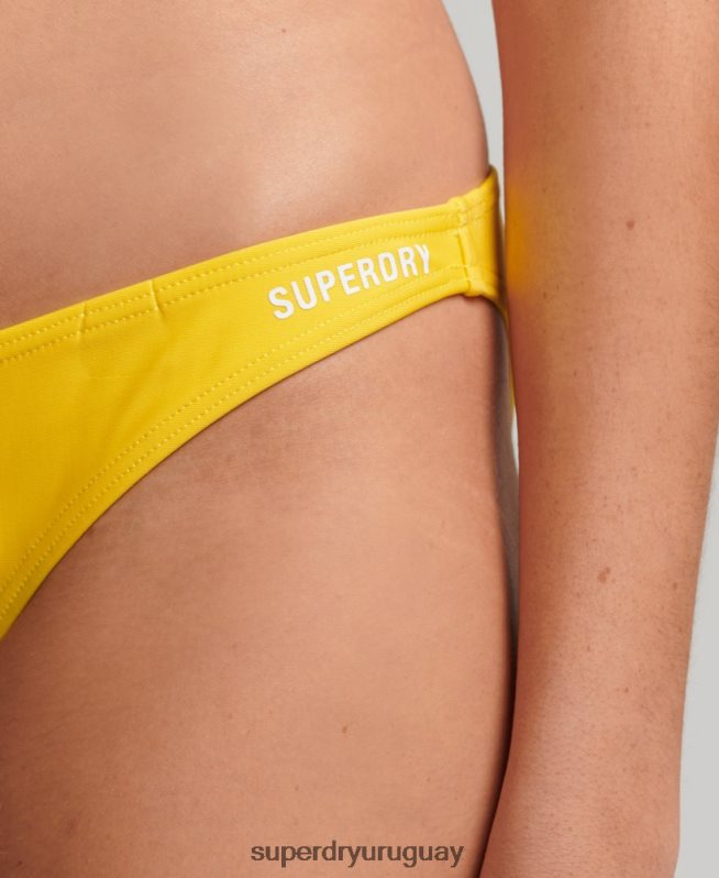 uy Superdry mujer braguitas de bikini esenciales amarillo DT2N8Z3229 ropa