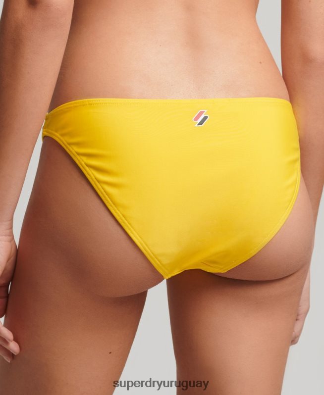 uy Superdry mujer braguitas de bikini esenciales amarillo DT2N8Z3229 ropa