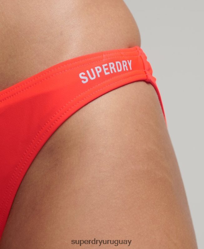 uy Superdry mujer braguitas de bikini esenciales coral DT2N8Z3224 ropa
