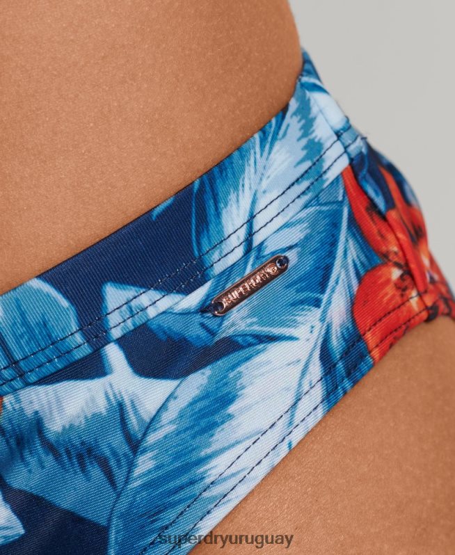 uy Superdry mujer braguitas de bikini hipster vintage azul oscuro DT2N8Z6523 ropa