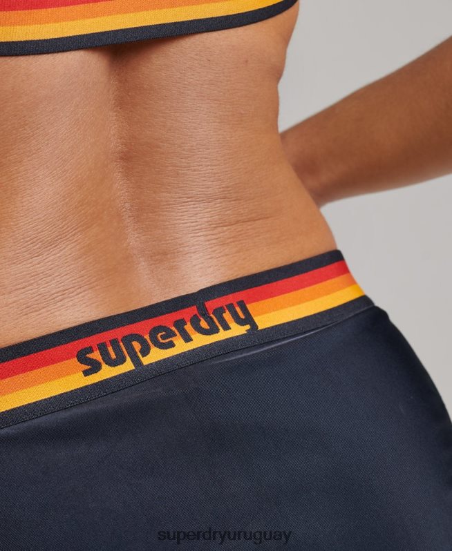 uy Superdry mujer braguitas de bikini recicladas con logo vintage Armada DT2N8Z3187 ropa
