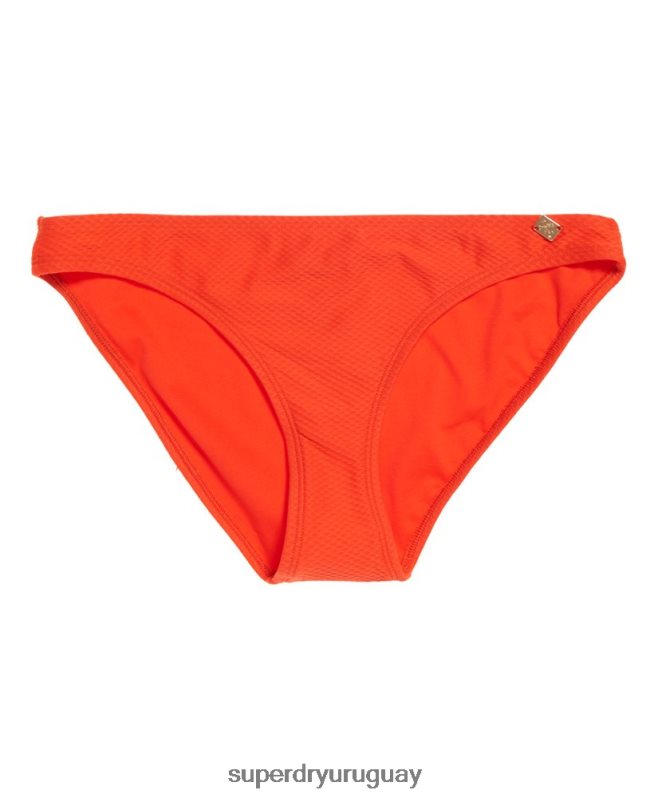 uy Superdry mujer braguitas de bikini sophia texturizadas naranja DT2N8Z3264 ropa