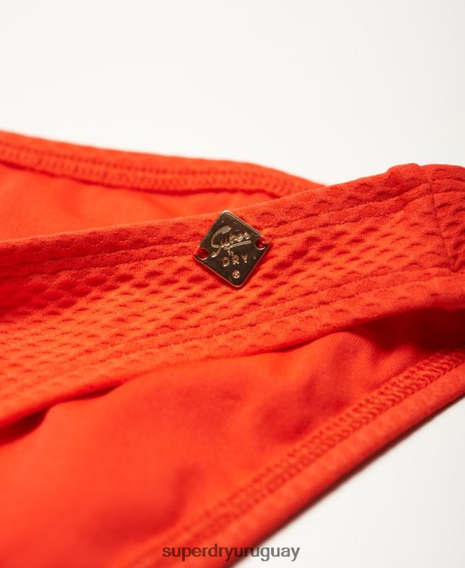 uy Superdry mujer braguitas de bikini sophia texturizadas naranja DT2N8Z3264 ropa