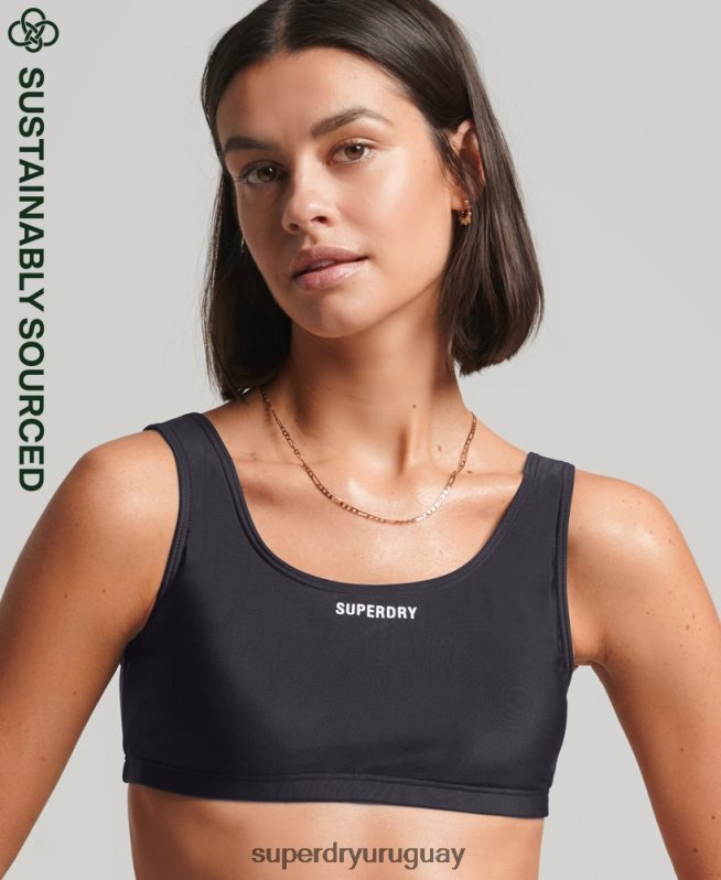 uy Superdry mujer top de bikini reciclado esencial Armada DT2N8Z3220 ropa