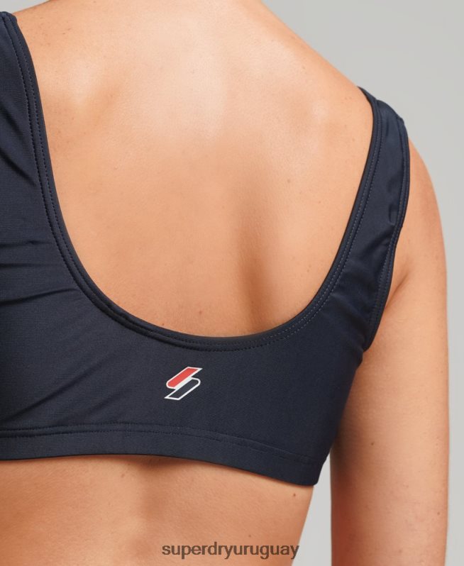uy Superdry mujer top de bikini reciclado esencial Armada DT2N8Z3220 ropa
