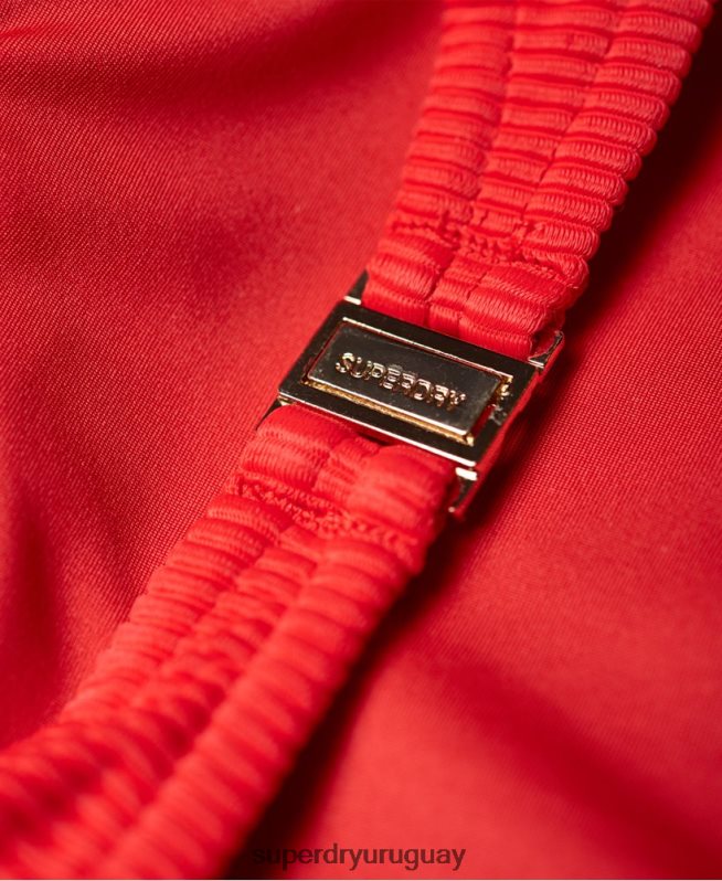 uy Superdry mujer traje de baño con copa texturizada alice rojo DT2N8Z3262 ropa