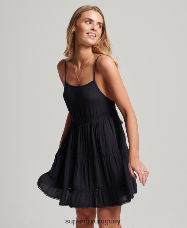 uy Superdry mujer mini vestido camisero de playa Armada DT2N8Z2404 ropa