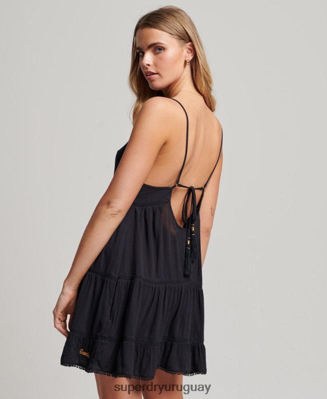 uy Superdry mujer mini vestido camisero de playa Armada DT2N8Z2404 ropa