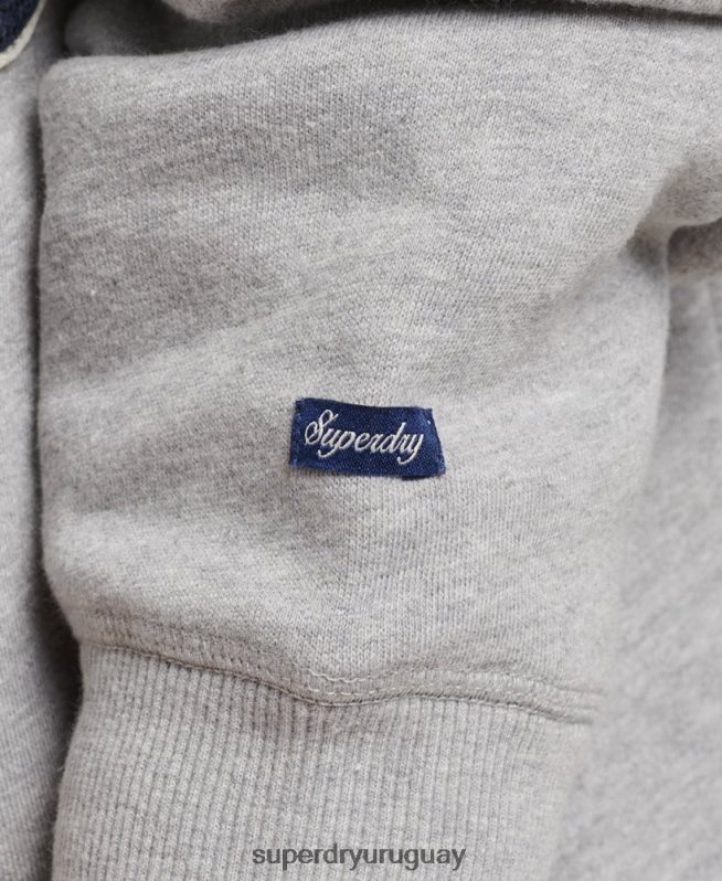 uy Superdry mujer orgullo en el vestido artesanal con capucha gris DT2N8Z2456 ropa