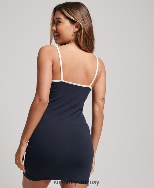 uy Superdry mujer vestido camisero de punto vintage Armada DT2N8Z2493 ropa