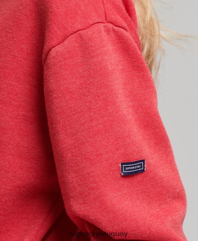 uy Superdry mujer vestido clásico cooper rojo DT2N8Z2553 ropa