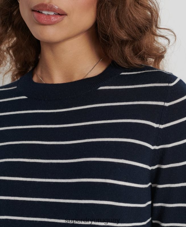 uy Superdry mujer vestido corto de punto de merino de studios Armada DT2N8Z6604 ropa