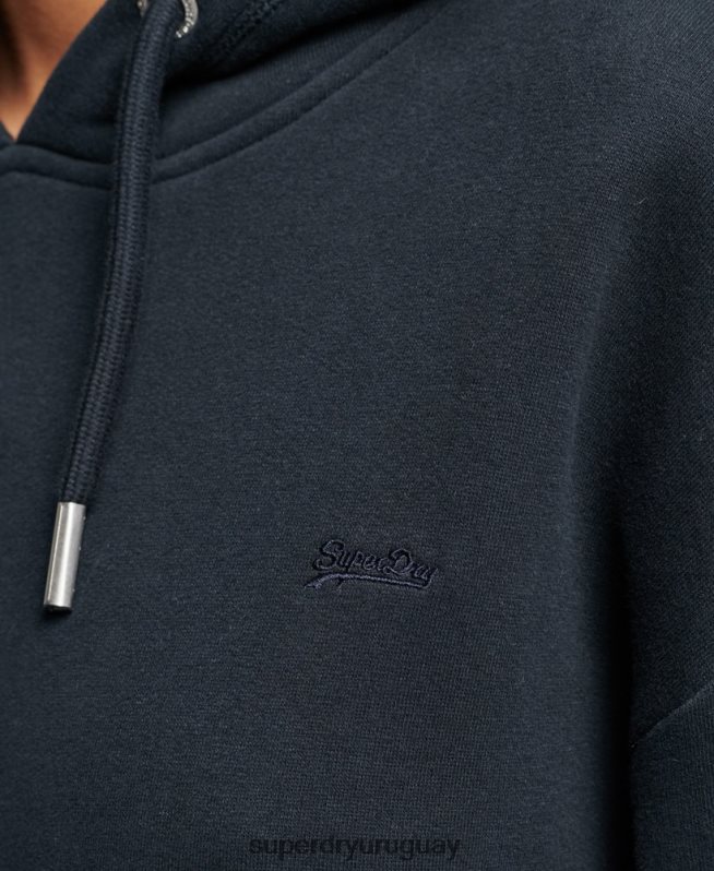 uy Superdry mujer vestido estilo sudadera con logo bordado Armada DT2N8Z2432 ropa