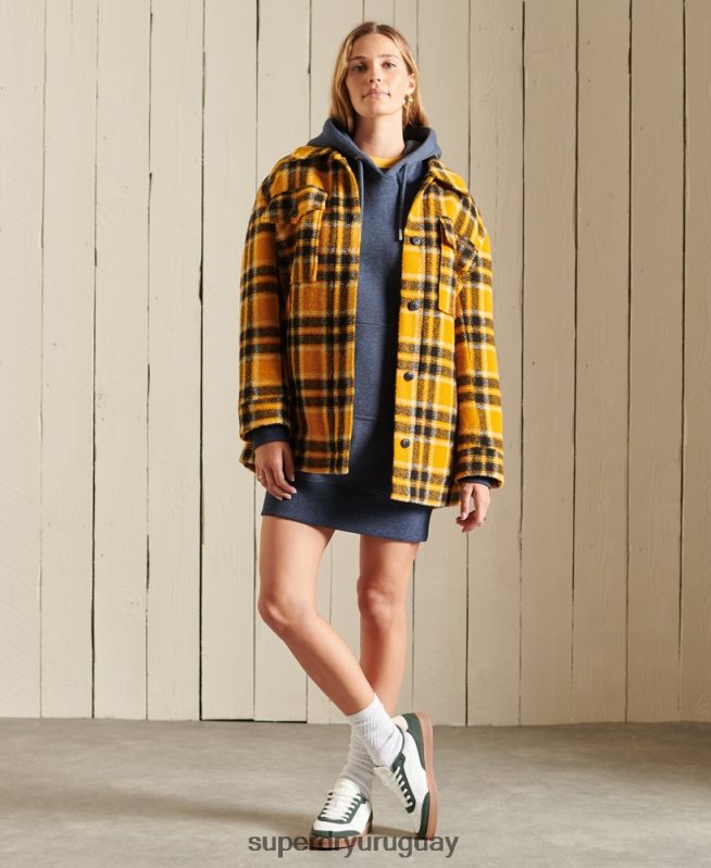 uy Superdry mujer vestido estilo sudadera con logo bordado Armada DT2N8Z2516 ropa