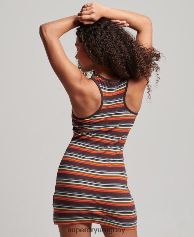 uy Superdry mujer vestido vintage a rayas multi DT2N8Z2406 ropa