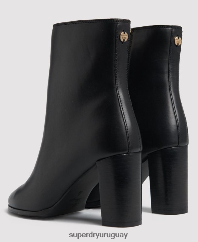 uy Superdry mujer las elegantes botas altas edit negro DT2N8Z4428 zapatos