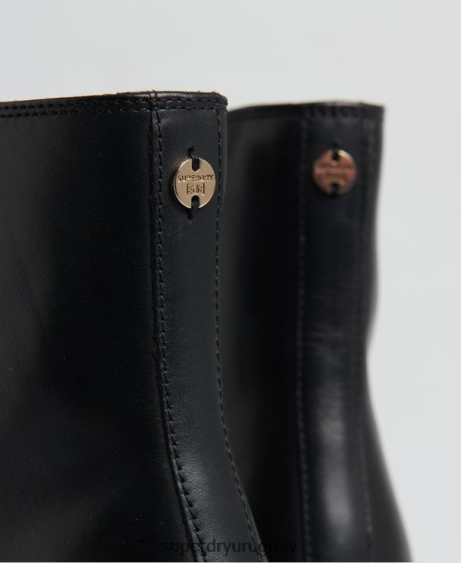 uy Superdry mujer las elegantes botas altas edit negro DT2N8Z4428 zapatos