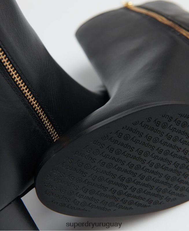 uy Superdry mujer las elegantes botas altas edit negro DT2N8Z4428 zapatos