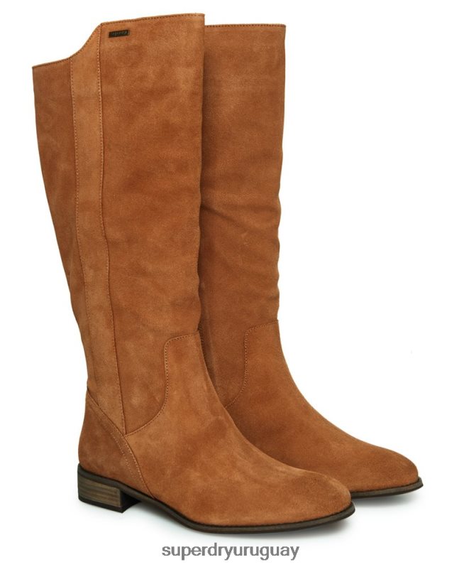 uy Superdry mujer layla puede botas altas broncearse DT2N8Z4430 zapatos