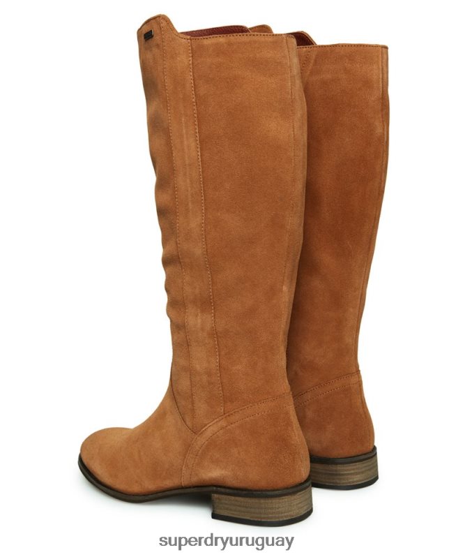uy Superdry mujer layla puede botas altas broncearse DT2N8Z4430 zapatos