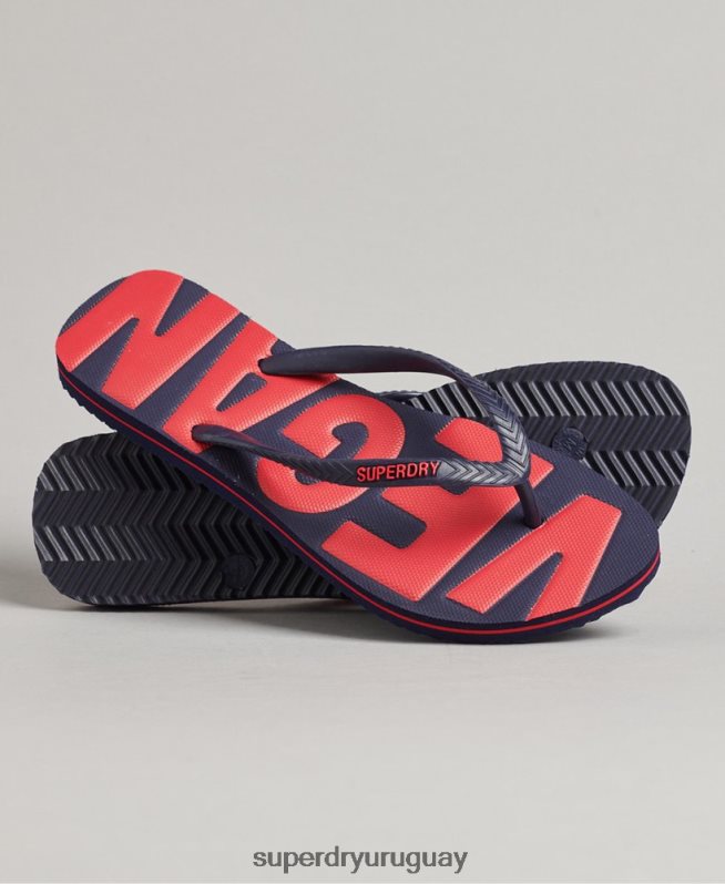 uy Superdry mujer chanclas clásicas veganas vintage Armada DT2N8Z4398 zapatos