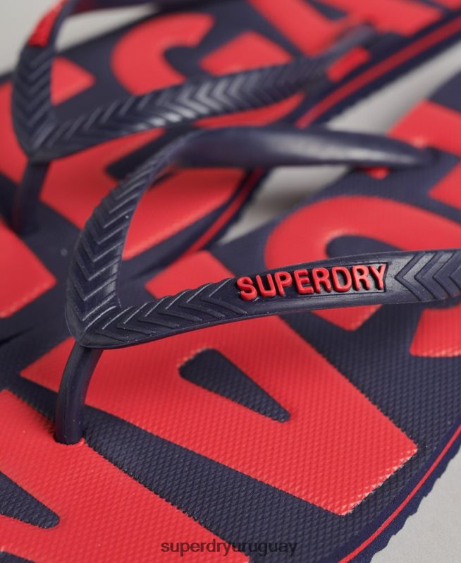 uy Superdry mujer chanclas clásicas veganas vintage Armada DT2N8Z4398 zapatos