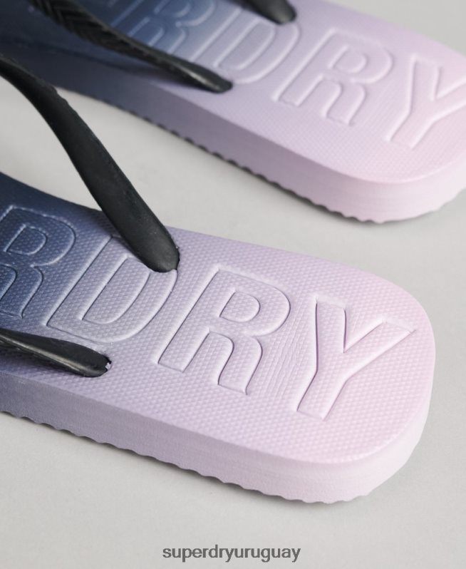 uy Superdry mujer chanclas con tinte de código Armada DT2N8Z6690 zapatos