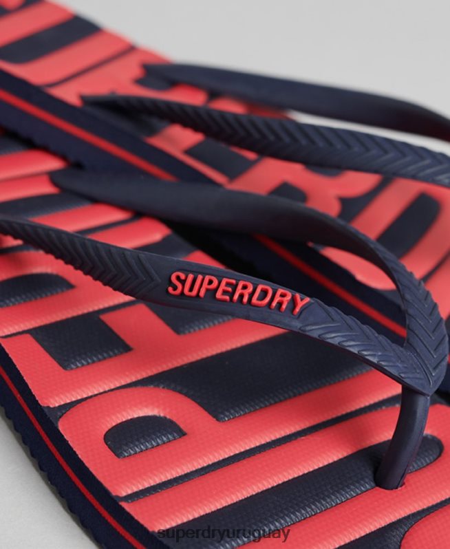 uy Superdry mujer chanclas veganas vintage Armada DT2N8Z4389 zapatos